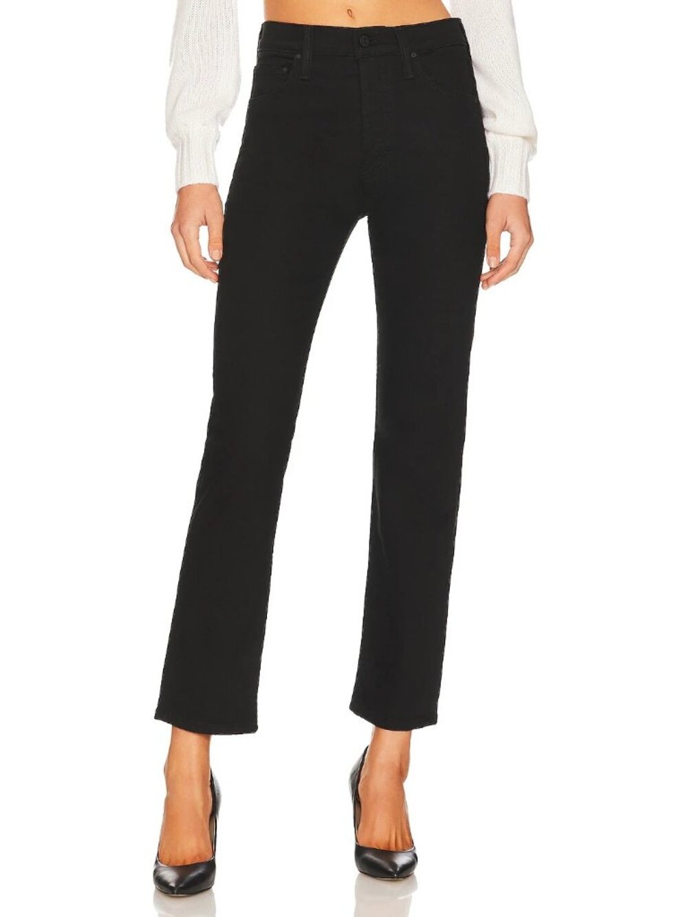 NWT Mother Tomcat Ankle in Lasting Impression Straight Crop Stretch Jeans 26